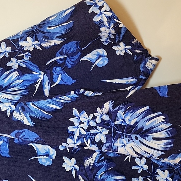 Polo Ralph Lauren Mens Classic Blue Floral-Print Cotton Shirt L - Picture 13 of 16